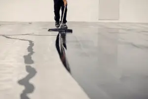 Application of epoxy flooring