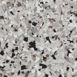 Coyote 1/4 inch flake blend swatch
