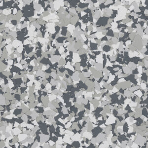 Gravel 1/4 inch flake blend swatch