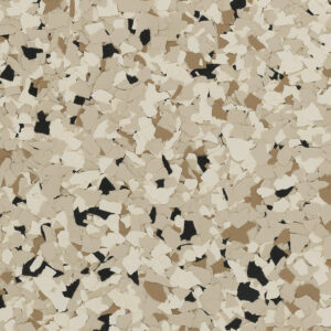 Shoreline 1/4 inch flake blend swatch